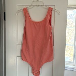 NWOT coral colored bodysuit